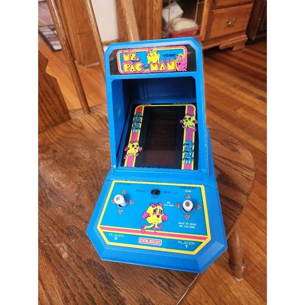 1983 Vintage Ms. Pac-Man Coleco Tabletop Electronic Arcade Game Tested Working